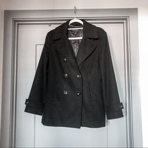 Lands’ End Black Peacoat